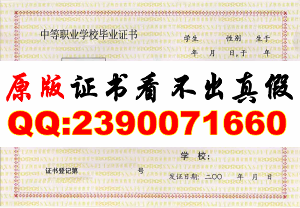 陕西中专职业学校毕业证